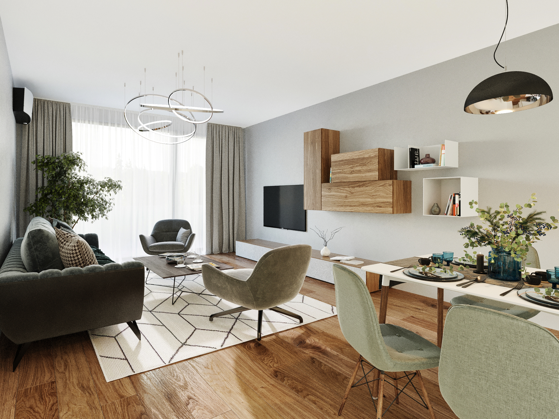 Living Room- Apartament 2 camere - Boreal Plus Constanța