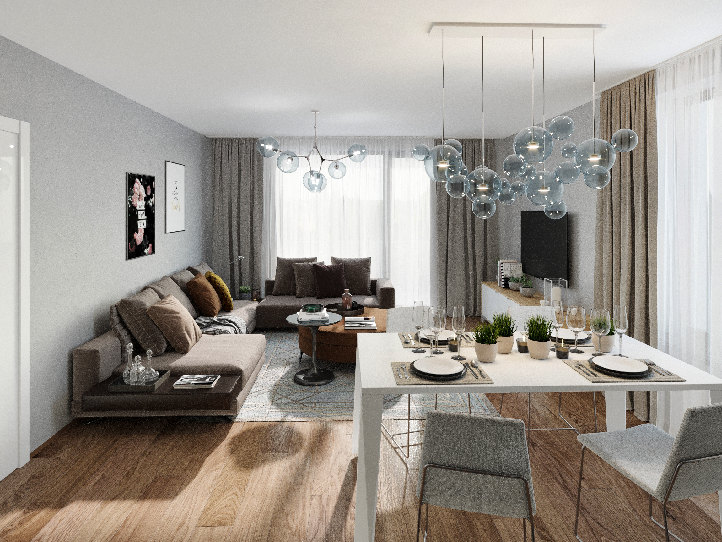 Living - Room - Apartament 3 camere - Boreal Plus Constanța