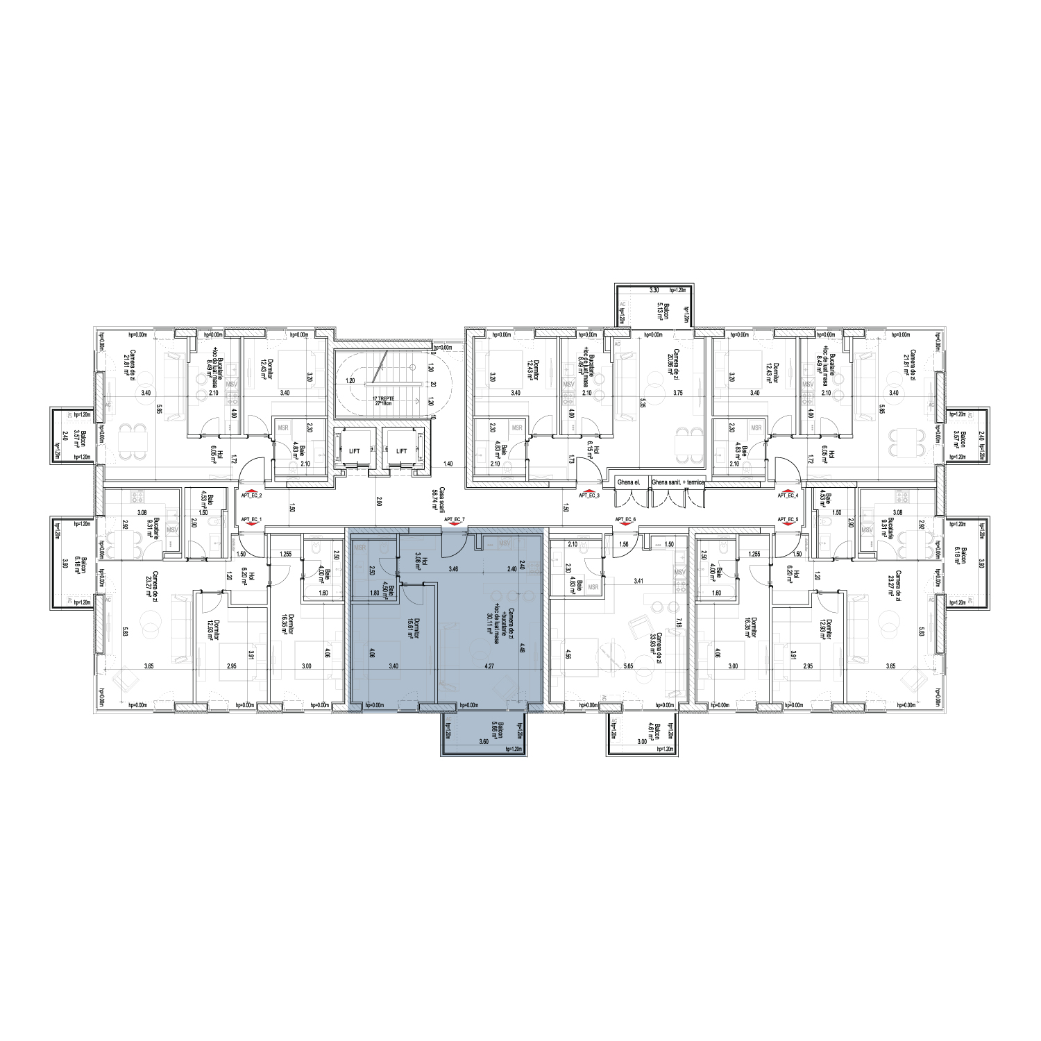 Plan de amplasare 2 CAMERE TIP 6