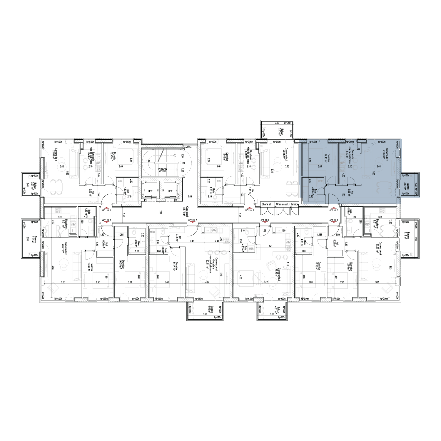 Plan de amplasare 2 CAMERE TIP 5